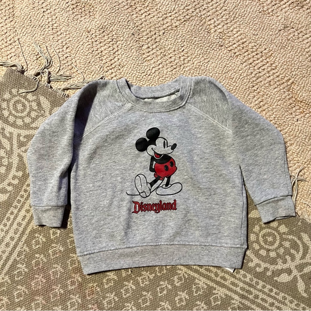 Disney Kids Gray Sweatshirt with Mickey Mouse